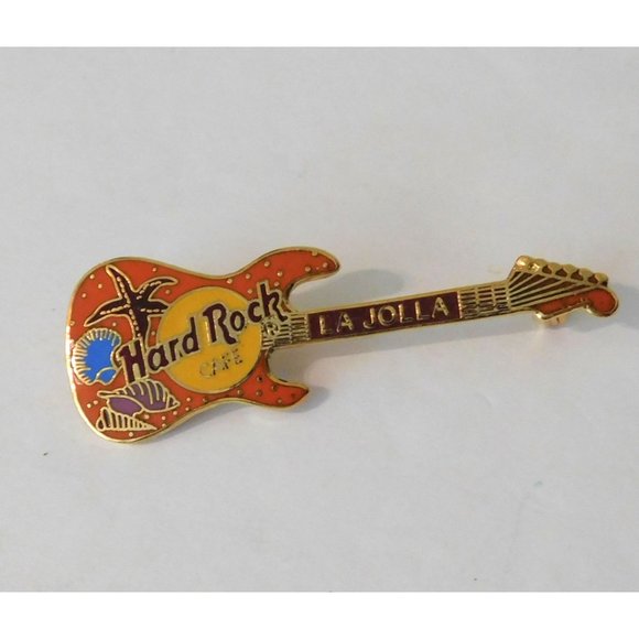 Hard Rock Cafe La Jolla Guitar Collectible Pin California Seashells 2.25 Inch - Picture 6 of 8